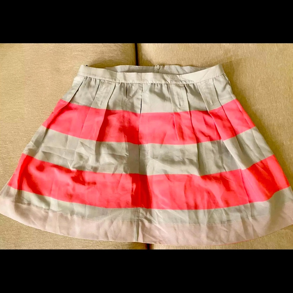 J. Crew Collection Pink & Grey Knee Length Skirt